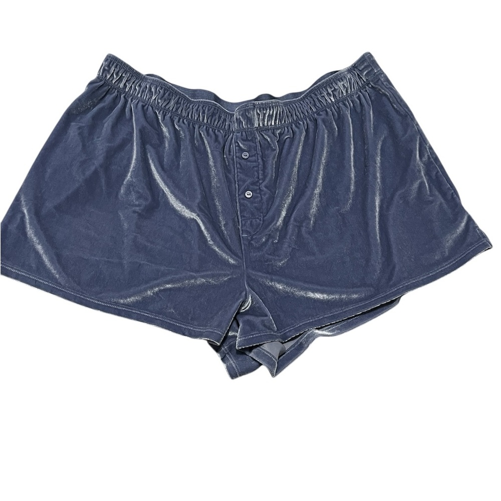 Victoria Secrets Light Blue Velvet Boxers